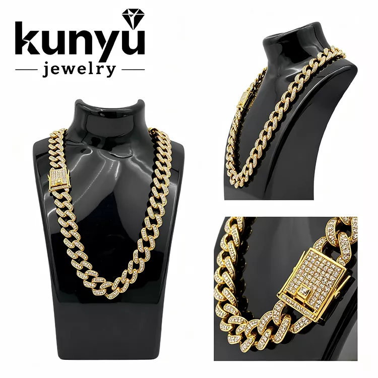 Naszyjnik Iced Out w stylu hip-hopowym